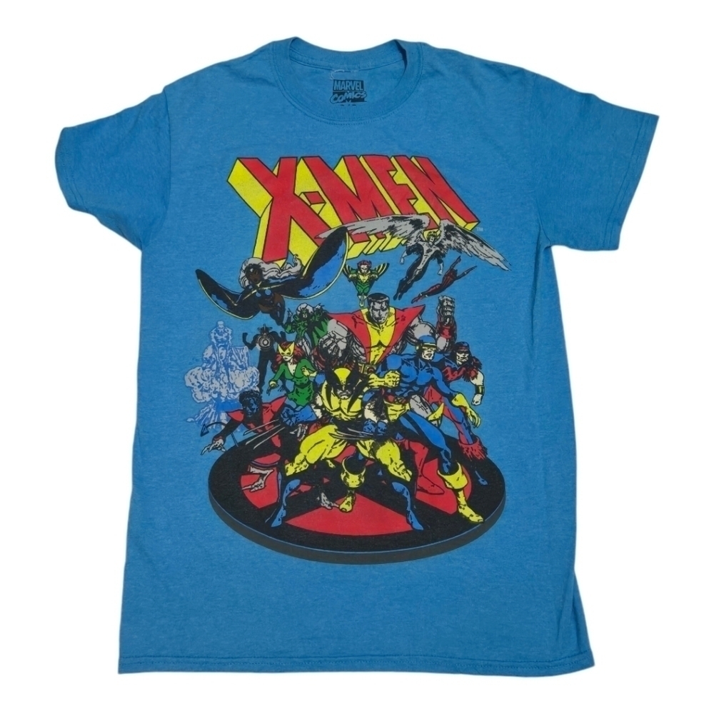 Marvel X-Men Blue Tee Shirts Mens Size Small